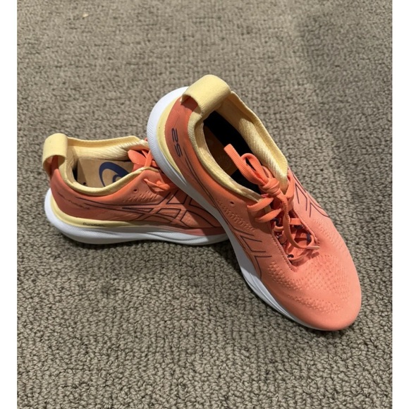 WOMENS ASICS GEL-Nimbus 25 Papaya Dusty Purple - Size 9.5 - Picture 5 of 7